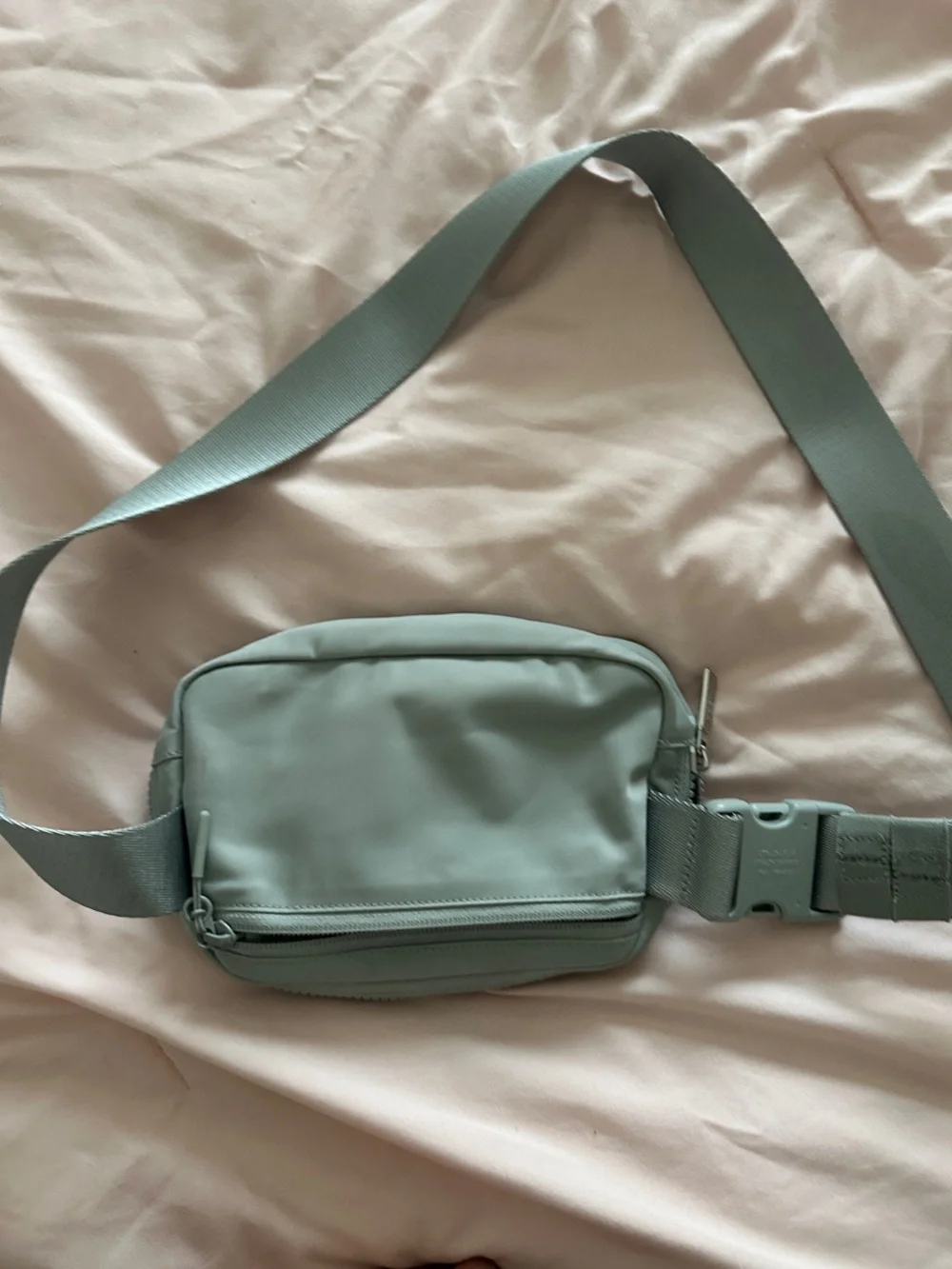 Lululemon Light Gray Crossbody Belt Bag